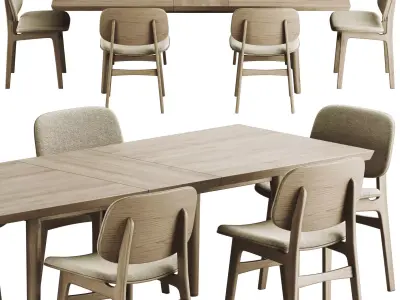 Colection Table and Chair 3D model