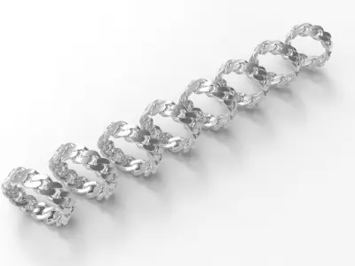 CUBAN RINGS 3D print model