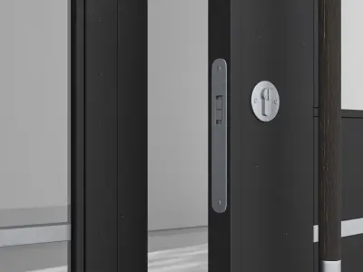 Aluminium door 142 3D model
