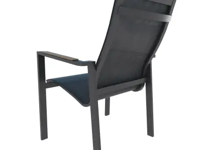 Iron chair out side 3D model