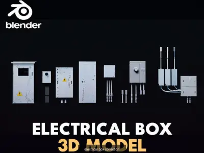 city objects 3D Model Pack