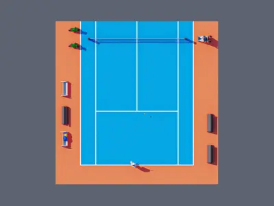 land 88A Low-poly 3D model