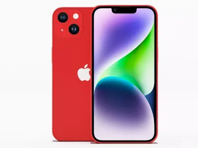 iPhone 14 RED 3D model