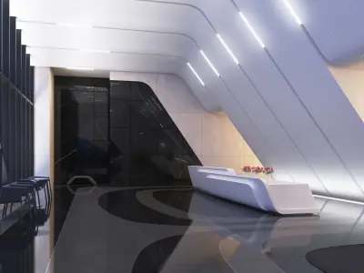 Sci-fi interior 02 - 1000 Museum 3D model