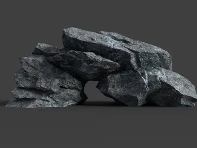 Rock 5-6 Low-poly 3D model