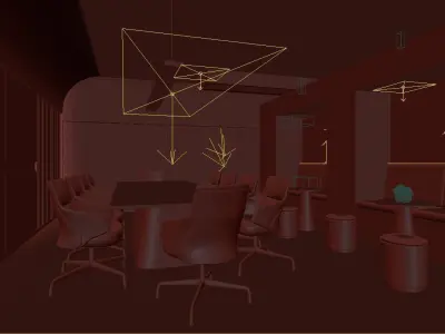 3D model of modern office 3D model