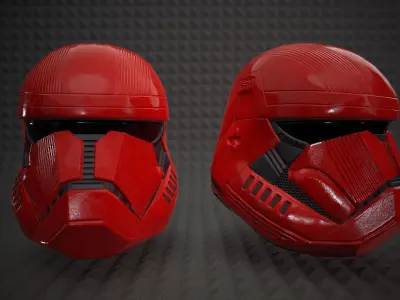 Sith Trooper Helmet - Star Wars The Rise Of The Skywalker Low-poly 3D model