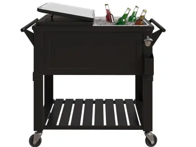 Permasteel 80 Quarts Wheeled Serving StationCart 3D model