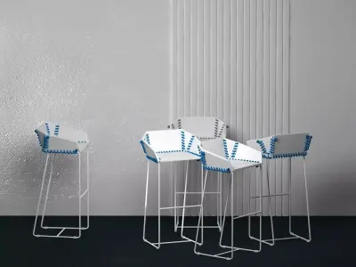 Textile Bstool 3D model