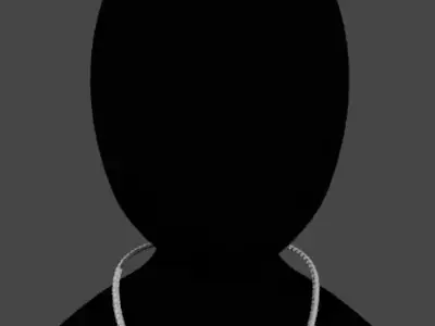 Discover the Magic of Digital Art cuban chain Low-poly 3D model