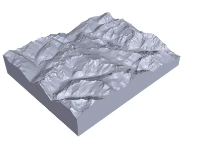 Tieralplistock Alps Switzerland 3D model