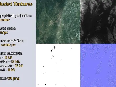 Guilin China City Landscape 3D Model 3D model