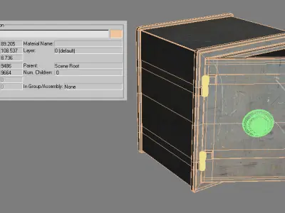 Safe box 3D model