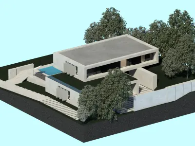 Modern Villa house 3d model 3D model