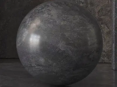 Sintered Stone Black Material Seamless - Tileable  DrCG  3D model