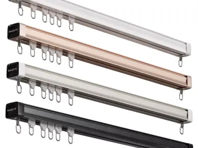 Ceiling Curtain Tracks 2 3D model