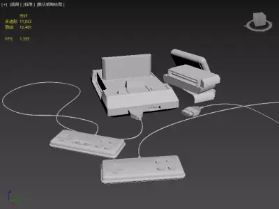 Little Overlord Game Console Free low-poly 3D model