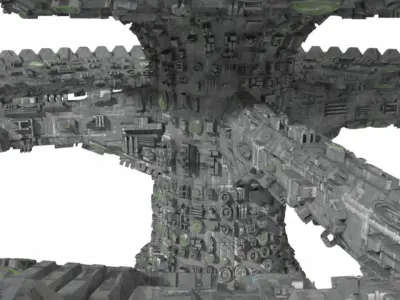 Space station 3D model