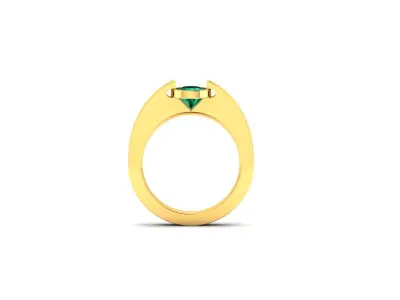 Solitaire Engagement Wedding Diamond Ring 3D print model 3