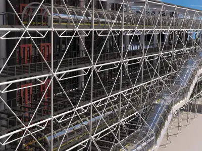 Centre Georges Pompidou  3D model