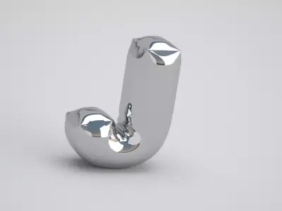 J Balloon Silver 3D model