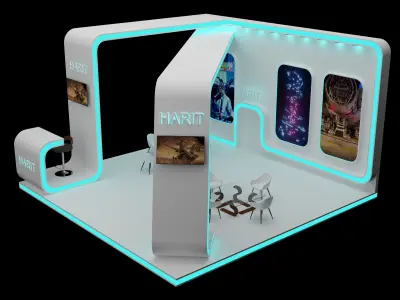 Exhibition stand 3D model order