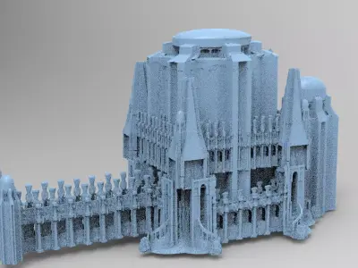 Ancient Ritual Tower walkway  3D model