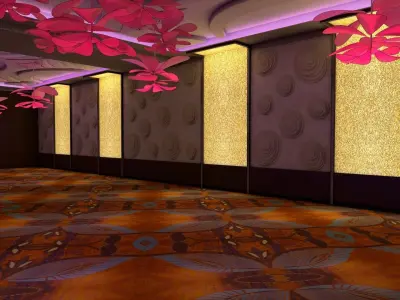 Ballroom 1 floor of room 3D model