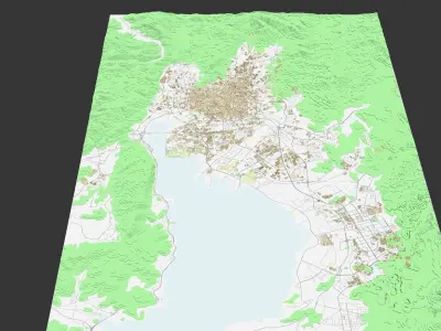 KunMing City urban planning maquett  building 3D Topography 3D model