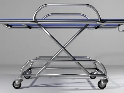Hospital Furniture Stretcher 3D model