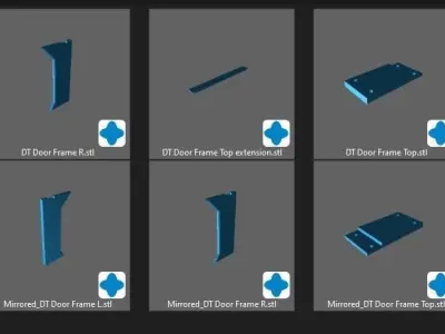 Dark Trooper Door Frame One12 Scale STL files 3D print model