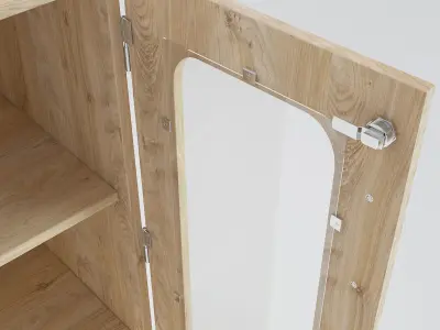 Wooden Cabinet 10 3D model