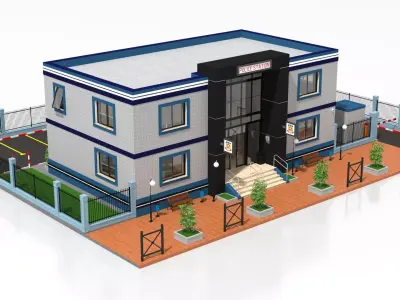 Police Station 3D model