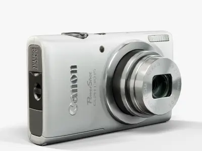 Canon PowerShot Elph 130 Is compact digital camera Low-poly 3D model