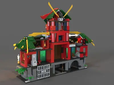 Lego ninja refuge 3D model