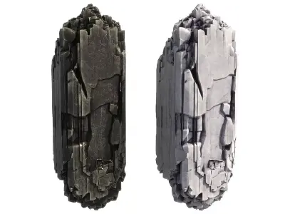 Stone Set Low-poly 3D model