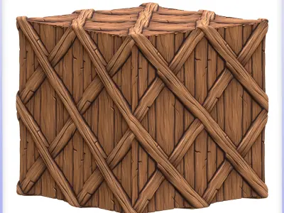 Stylized Wood Seamless Texture Texture 43