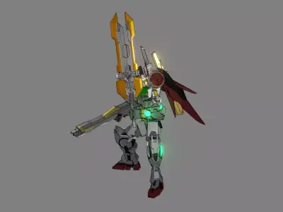 Attacker Gundam 23 A 3D model