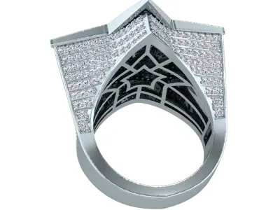 Star Mens Ring-799 3D print model