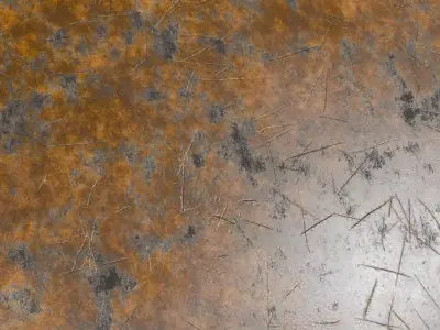 Rusted Metal Painted PBR Seamless Texture
