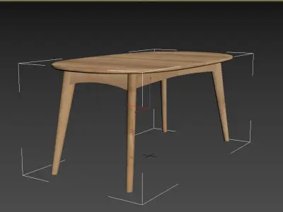 Marte dining table 3D model