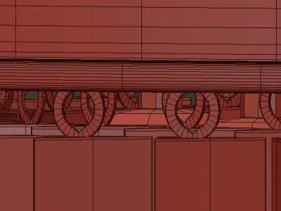 ODEON Clear Glass Flor Lamp SMOKE 3D model