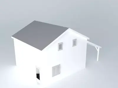 Decochalet 2015 700x700 chalet with floor Carport Free 3D model