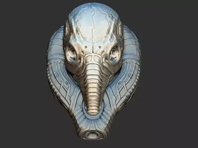 skull space jockey 3D print model