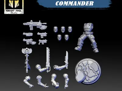 Scions of War Commander 3D print model