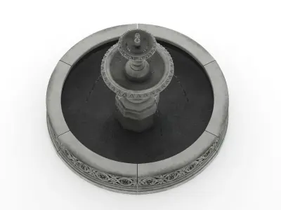 Fountain 01 PBR  3D model