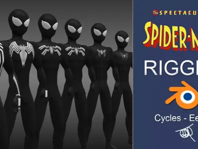 Spectacular Spider - Man Symbiote Package Low-poly 3D model