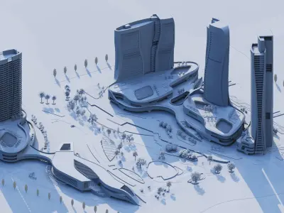 City-Modern City- Urban 3D model