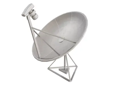 Commercial Satellite Dish Parabolic Antenna 3D model