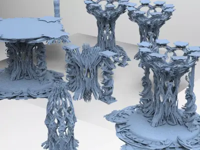 Isle of Avalon Tower collection 1  3D model